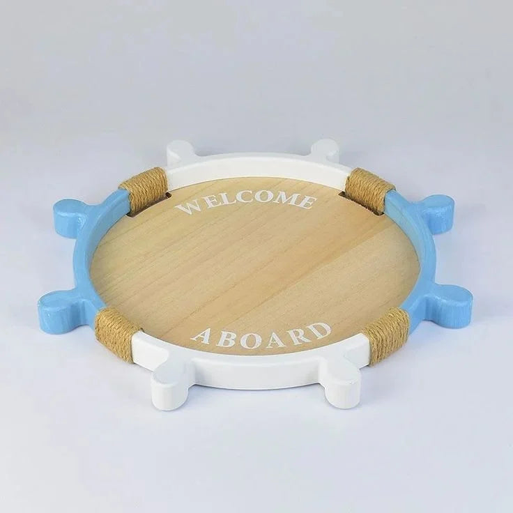 Nautical Ship Wheel Tray