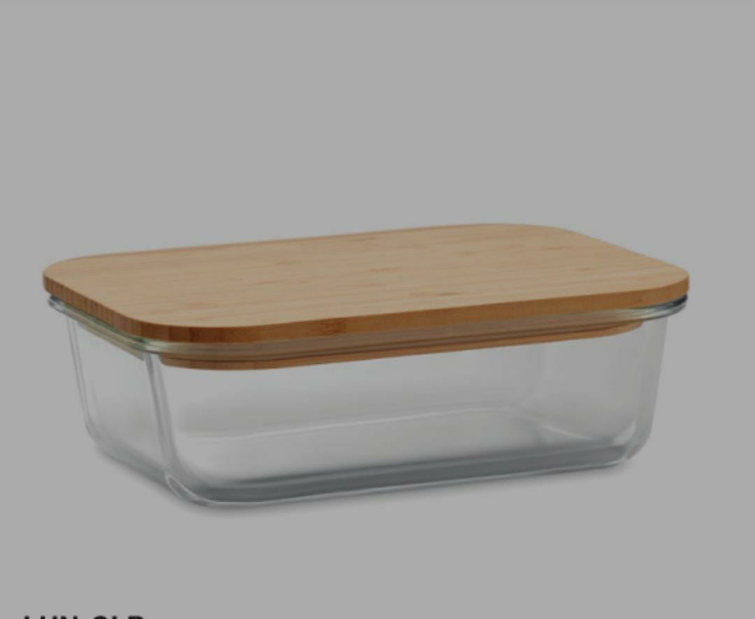 Airtight glass storage snack container