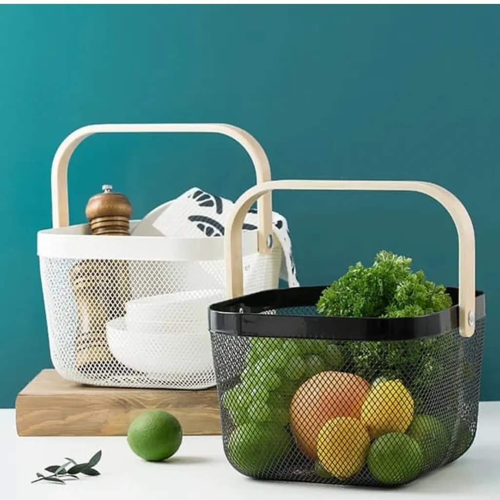 Portable storage basket