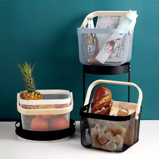 Portable storage basket